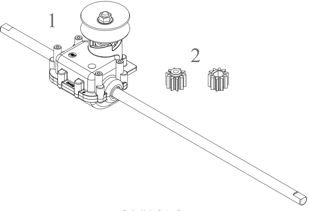 Transmission Diagram and Parts List for SC900 (12ABR27B710)(2022) Cub Cadet Lawn Mower